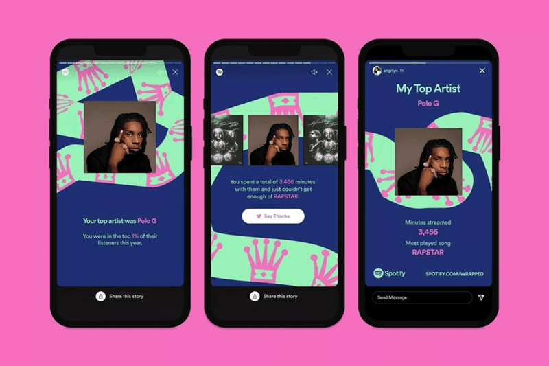 UX design examples: Spotify’s wrapped stories