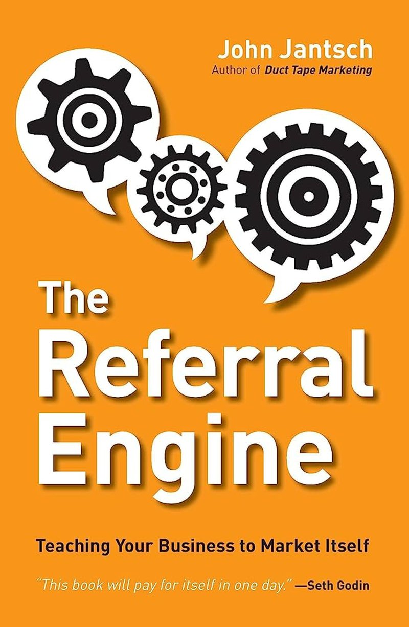 The book cover of The Referral Engine, one of the best growth hacking books