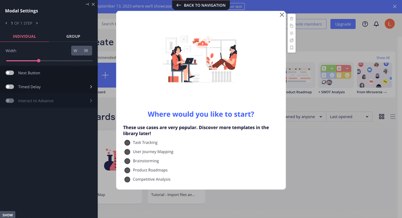 welcome survey product marketing