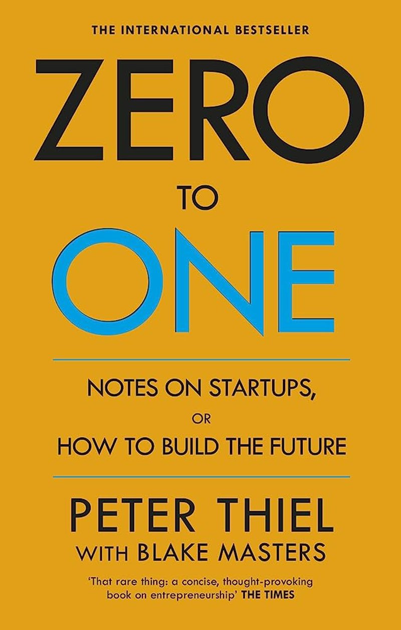 The book cover of Zero to One