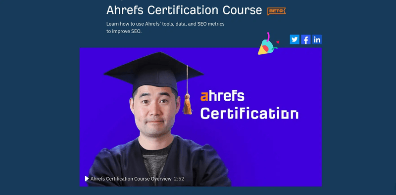 Ahrefs-video-academy-customer-education