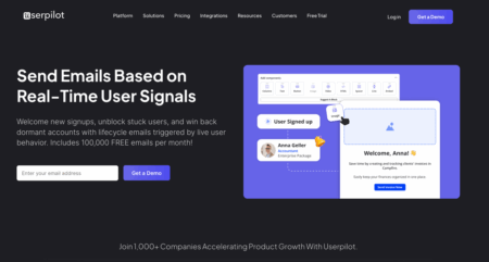 Userpilot sign up demo