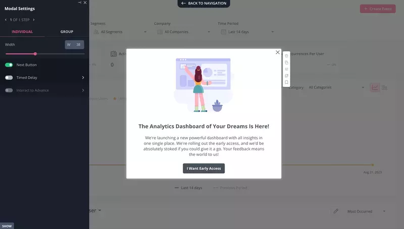 Modal recruiting testers