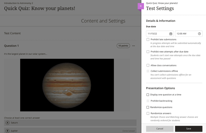 Blackboard SaaS Learning Management System