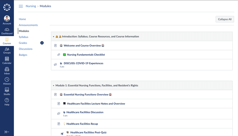 Canvas SaaS Learning Management System