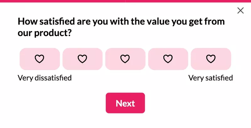 Measure product value with a CSAT survey in Userpilot
