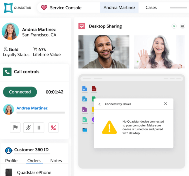 Desktop sharing in Salesforce