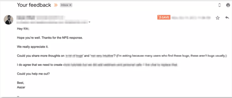 Detractor-followup-customer sentiment