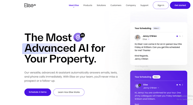 Leave regular business communications to EliseAI.