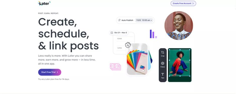 later's free trial offer