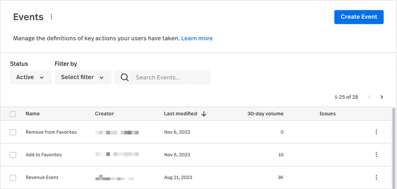 Data management in Fullstory.