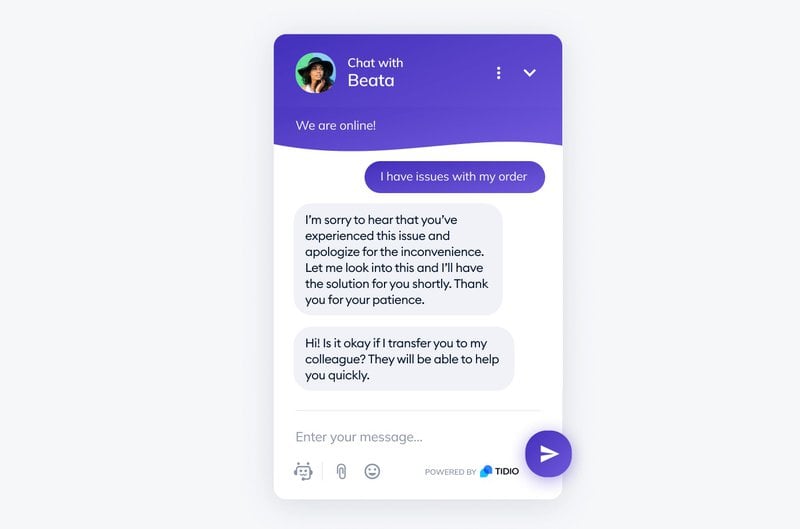 live chat - types of customer support