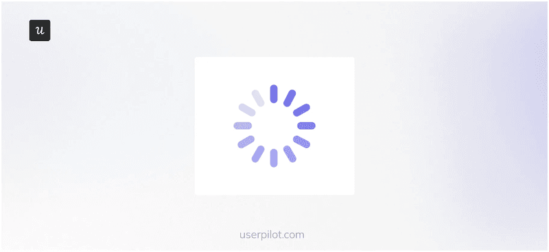Spinner progress bar.