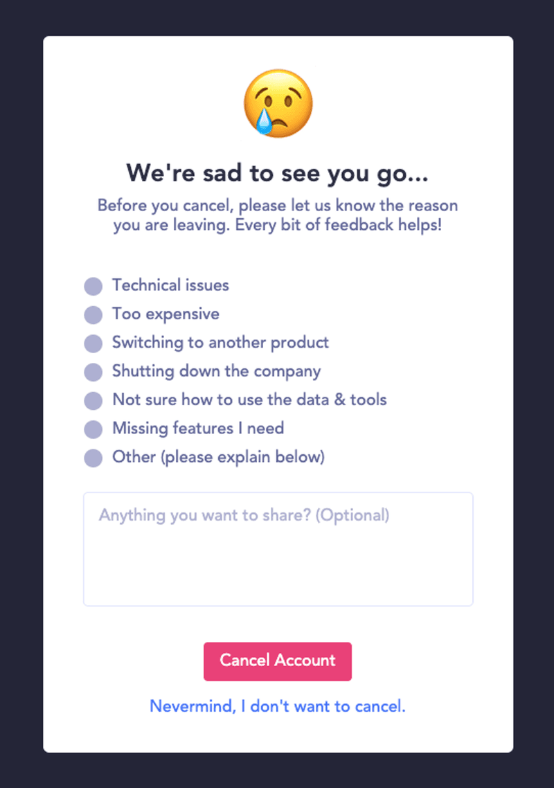 inapp-churn-survey-cancellation-survey