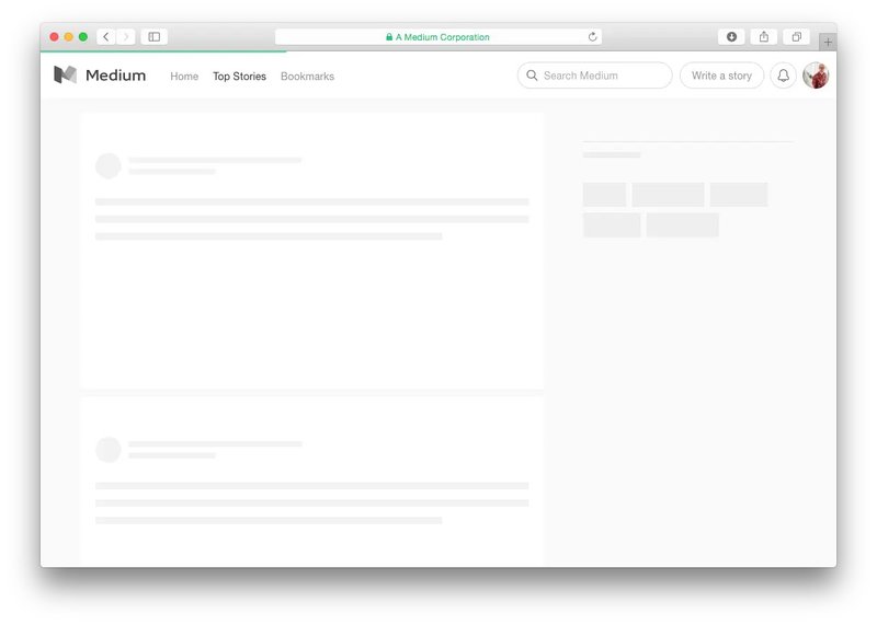 medium skeleton screen