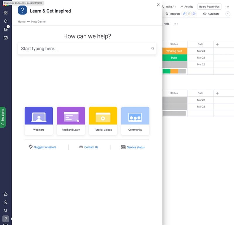 Monday resource center example