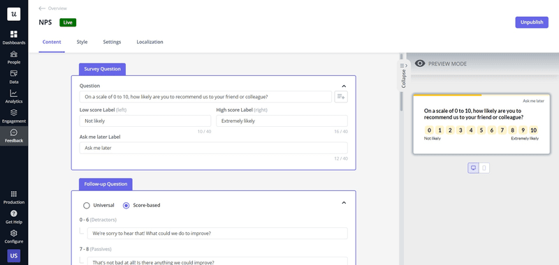 Customer discovery questions: How likely are you to recommend us to your friend or colleague?