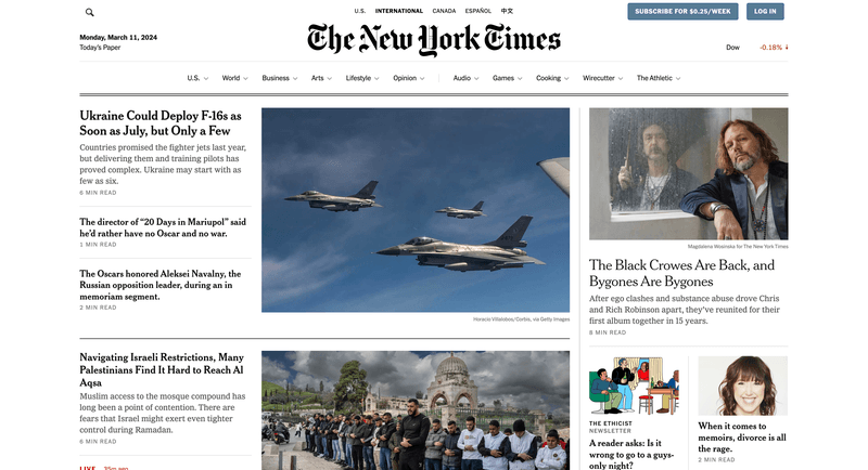 secondary navigation examples