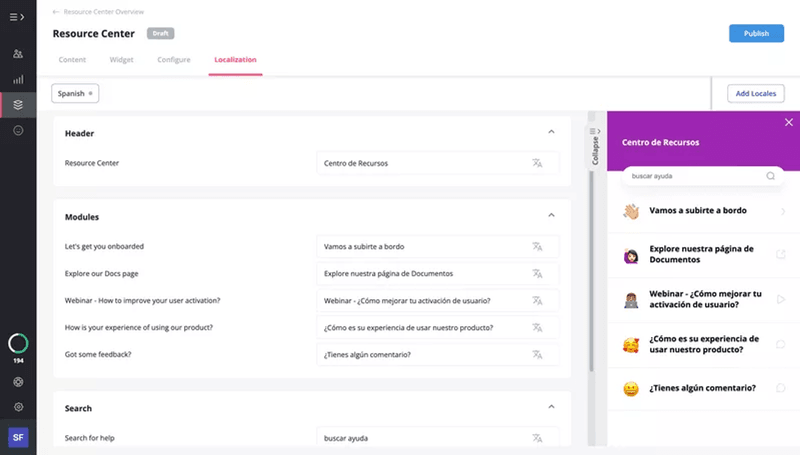 Resource-center-localization