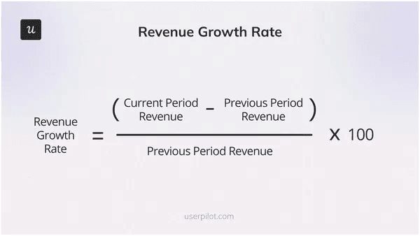 Revenue growth rate formula