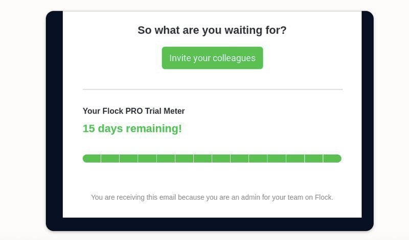 Flock created a referral modal
