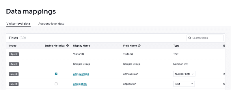 Pendo's data mapping