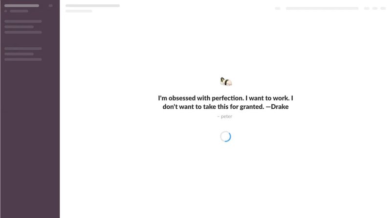 slack loading page example