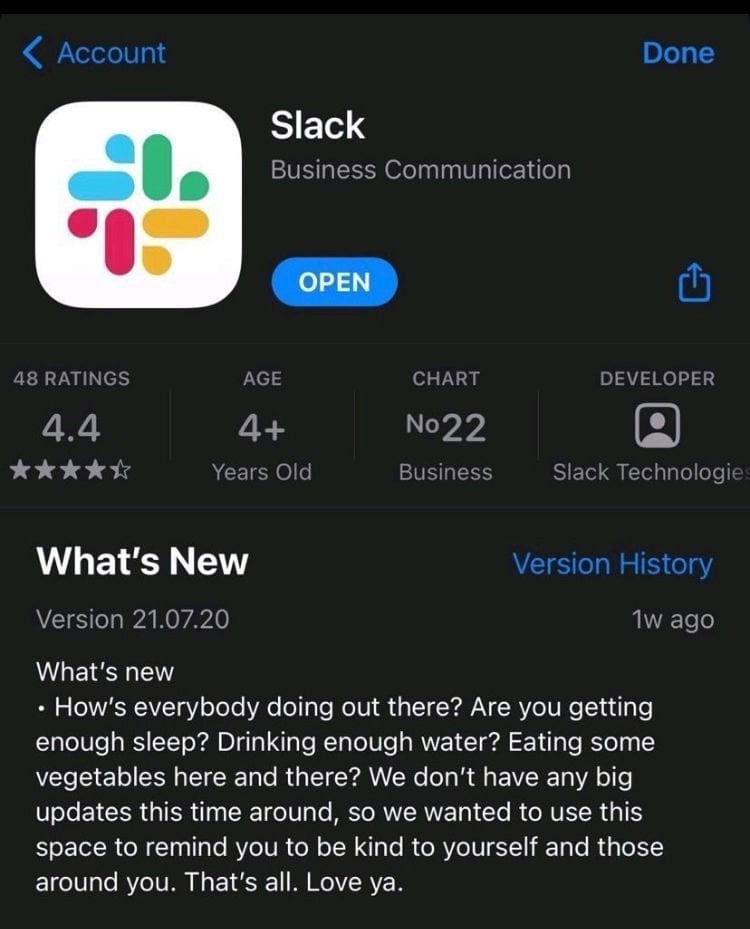 slack release notes template