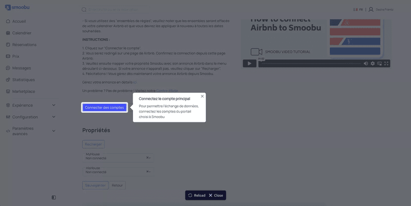 Smoobu case study of using Userpilot to build walkthrough