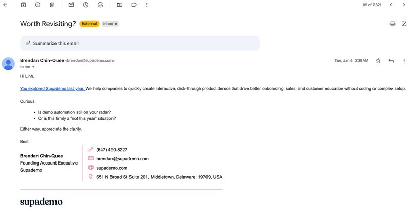 supademo reengagement