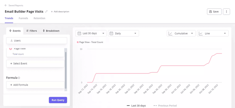 Track product usage to study engagement