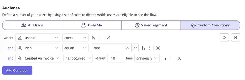 Modal creation process in Userpilot