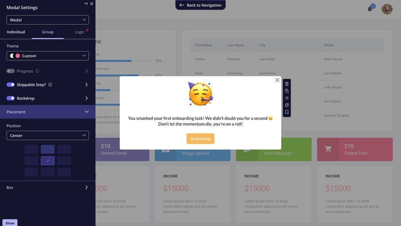 userpilot-in-app-message-personalization
