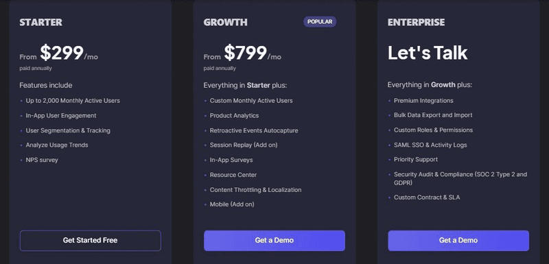userpilot pricing plans