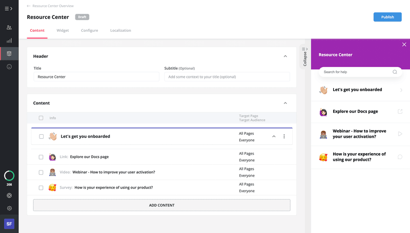 Userpilot resource center