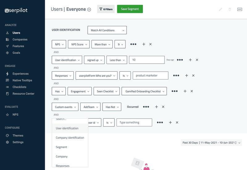 userpilot user segments