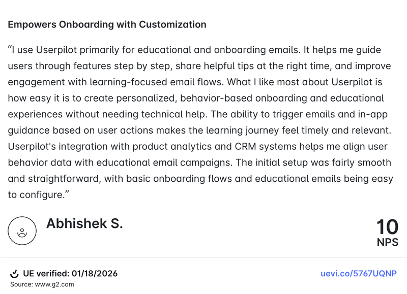 userpilot testimonial