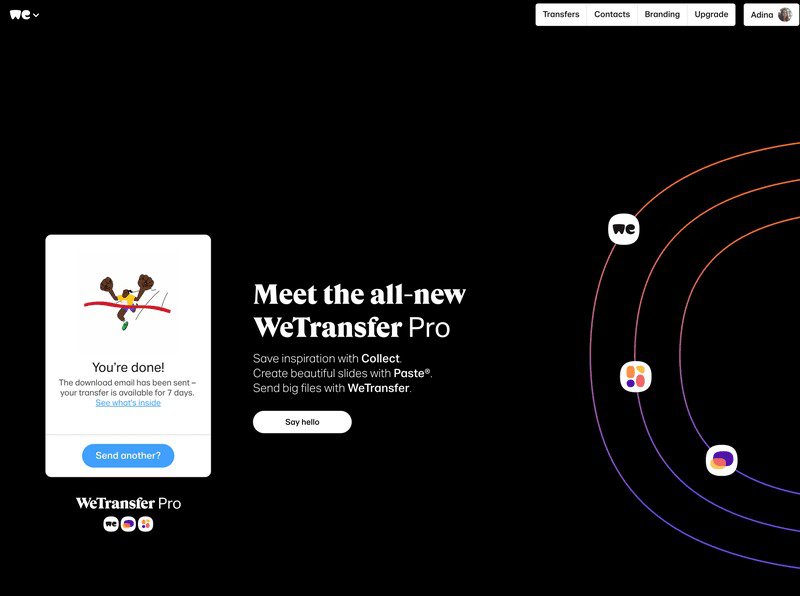 wetransfer loading example