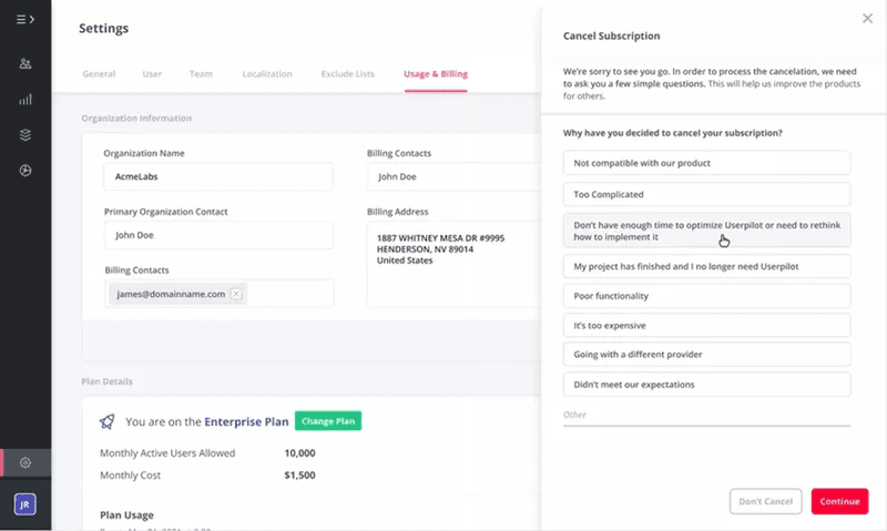 what-made-you-cancel-subscription-cancellation-survey-question