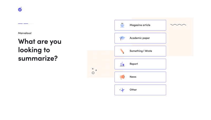 Wordtune Sign-Up Funnel: Text type