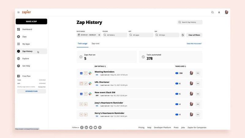 zapier - martech stack examples