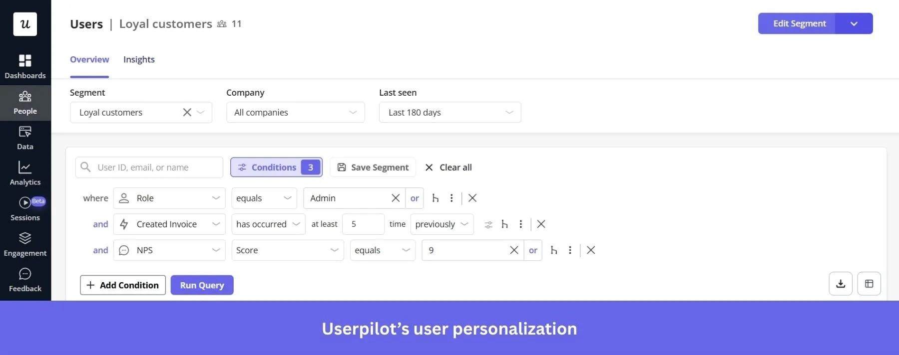 An example of the personalization options.
