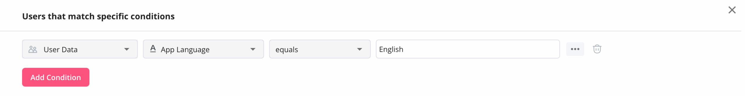 Demographic segmentation in Userpilot