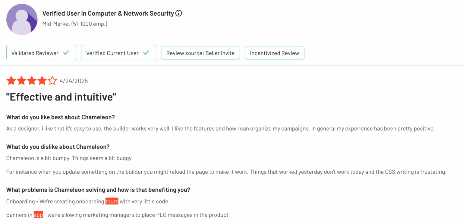 Chameleon G2 review.