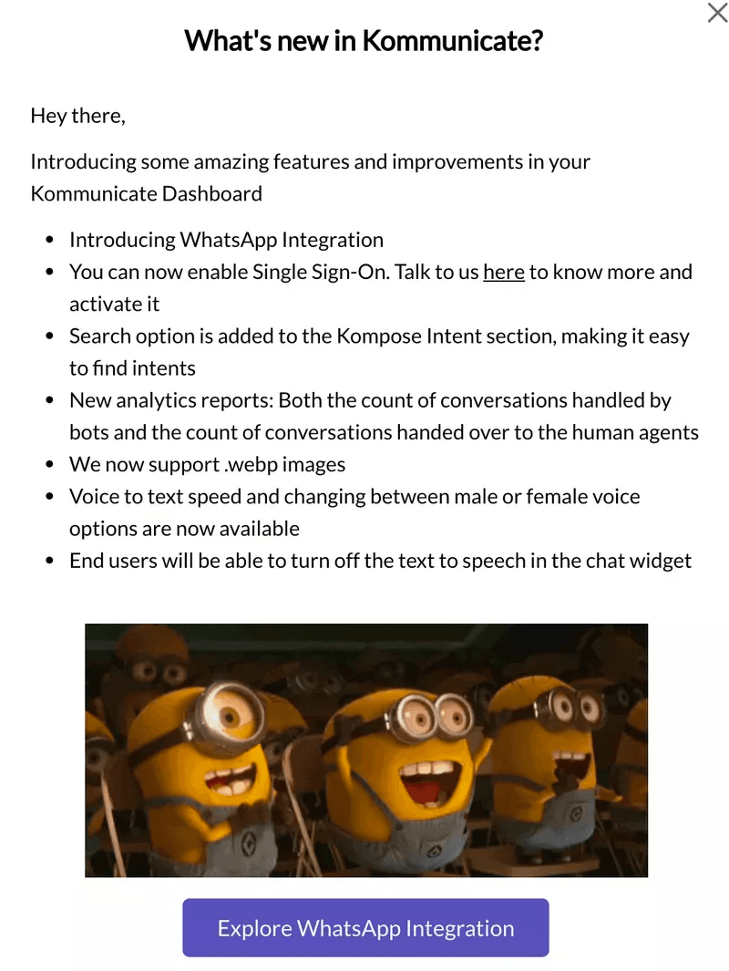 Kommunicate’s new feature announcement