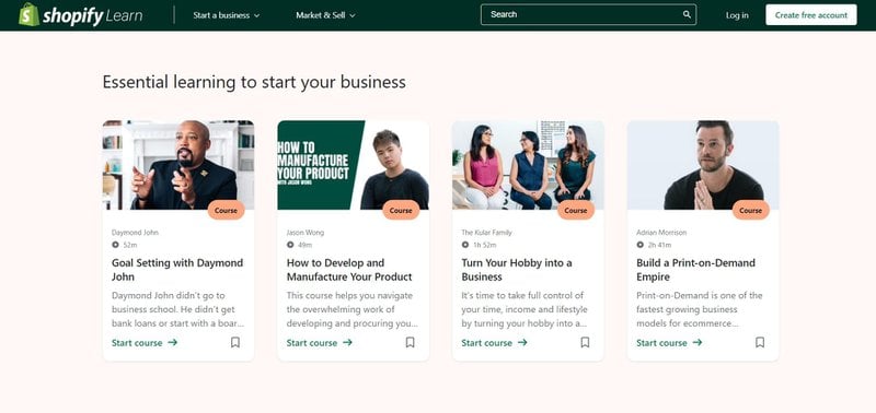 Shopify-Learn-business-courses