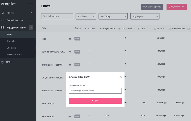 userpilot user onboarding flow