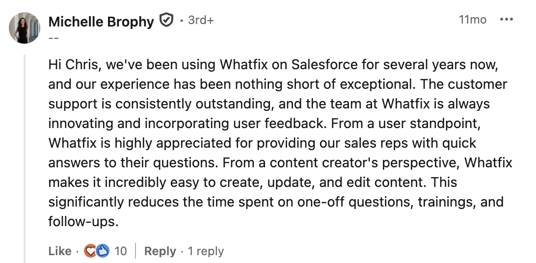 Praises for Whatfix