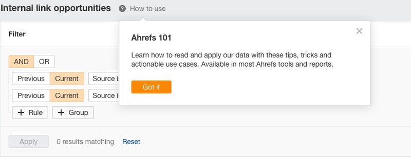 ahrefs tool tips