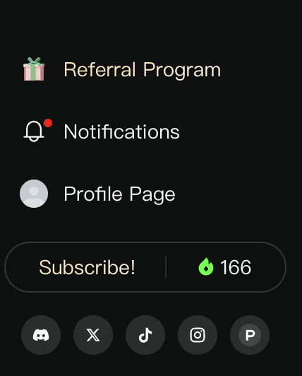 Credits displayed for AI image generators